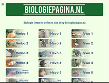 Tablet Screenshot of biologiepagina.nl